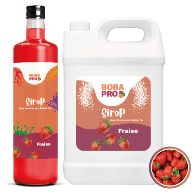 Sirop Fraise pour Bubble Tea