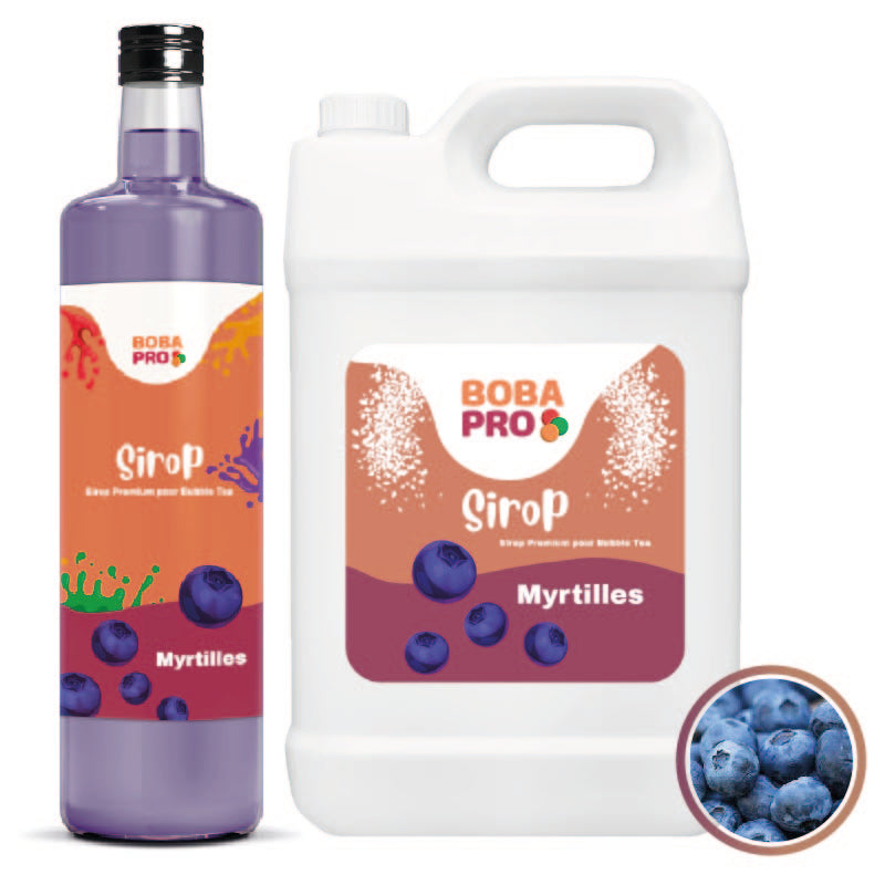 Sirop de Myrtilles pour Bubble Tea