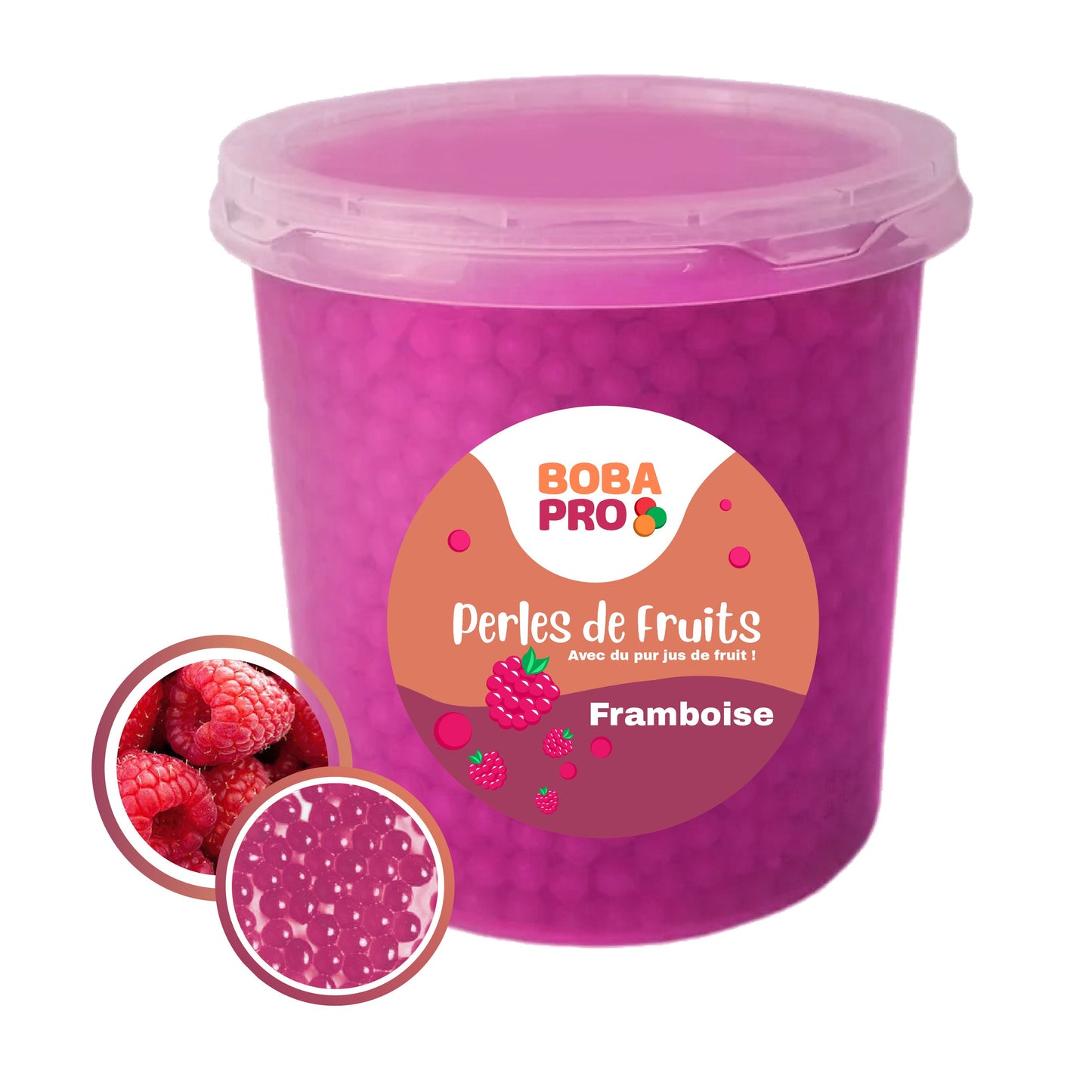 Perles de Framboise Popping Boba – Bubble Tea Pro | Seau ou Carton