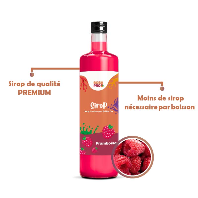 Sirop de Framboise pour Bubble Tea