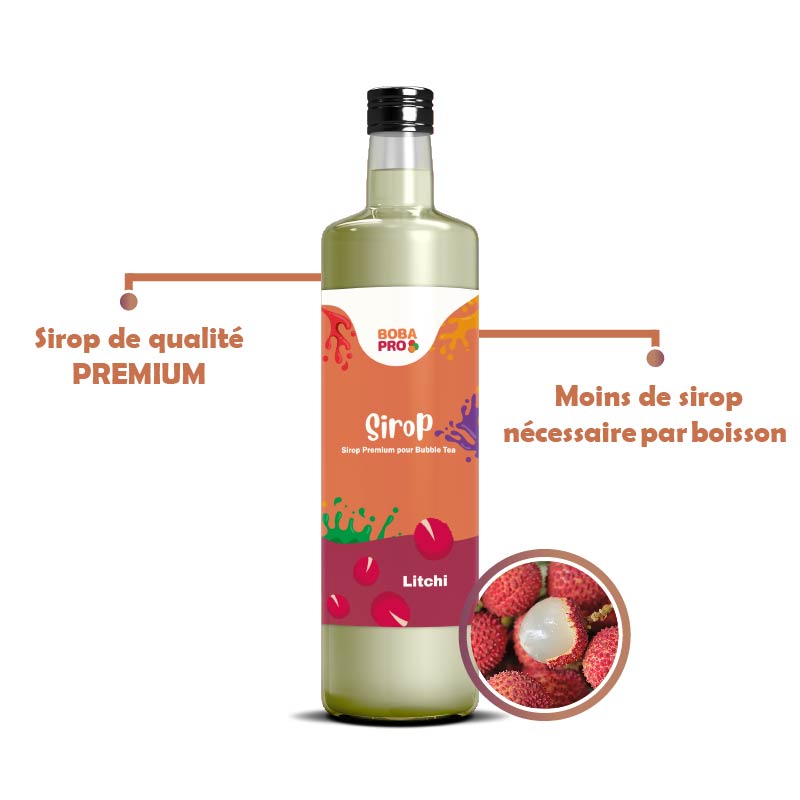 Sirop de Litchi pour Bubble Tea
