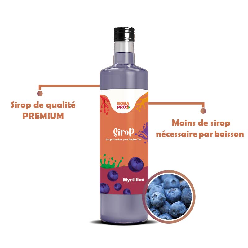 Sirop de Myrtilles pour Bubble Tea