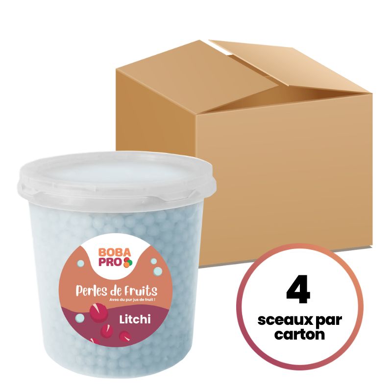 Perles de Litchi Popping Boba – Bubble Tea Pro | Seau ou Carton