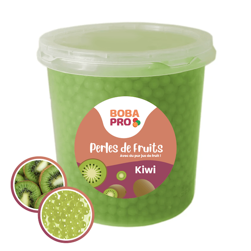 Perles de Kiwi Popping Boba – Bubble Tea Pro | Seau ou Carton