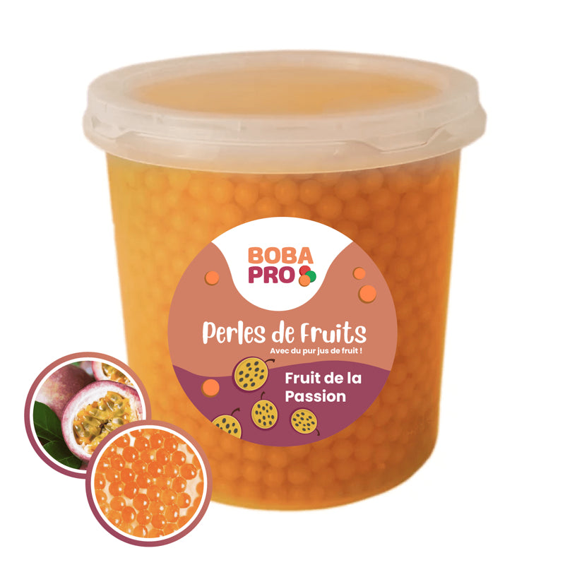 Perles Fruits de la Passion – Popping Boba | Seau ou Carton