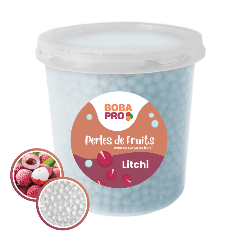 Perles de Litchi Popping Boba – Bubble Tea Pro | Seau ou Carton
