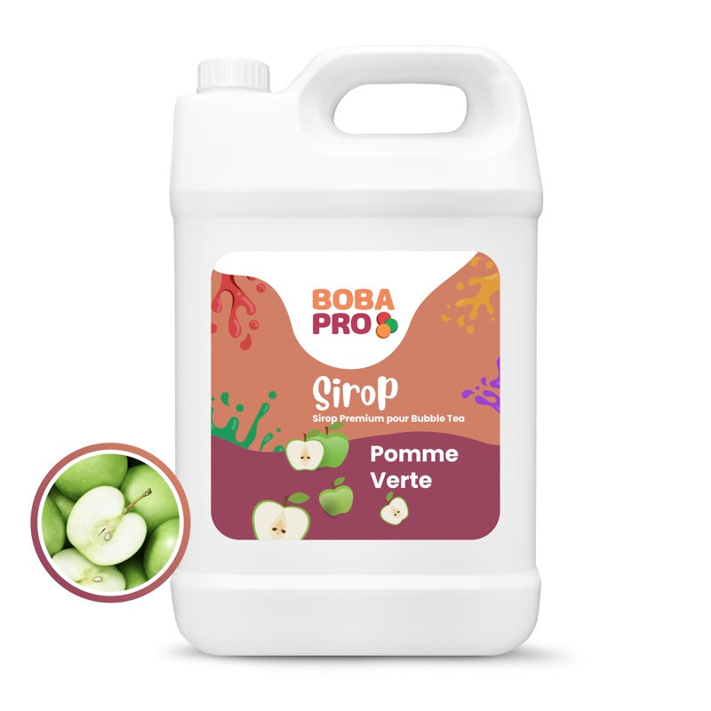 Sirop de Pomme Verte pour Bubble Tea