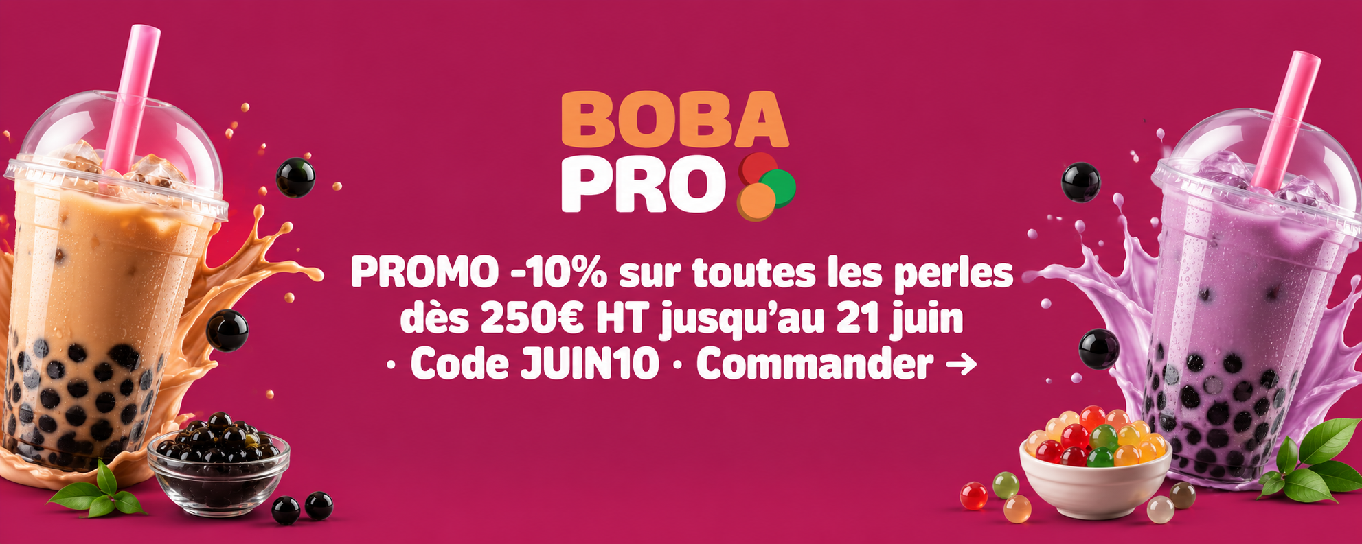Fournisseur Bubble Tea - Distributeur Bubble Tea - Produits Boba Pro