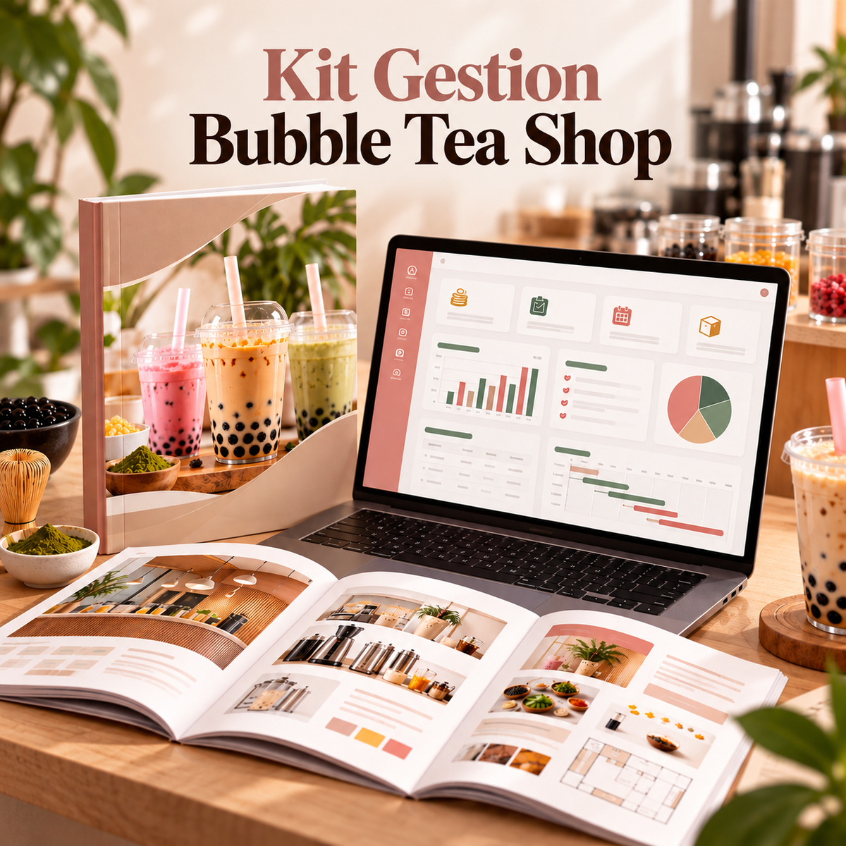 Kit Gestion Bubble Tea Shop BobaPro : application de suivi et guide PDF