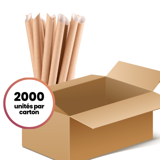 Pailles pour Bubble Tea XXL biodégradables