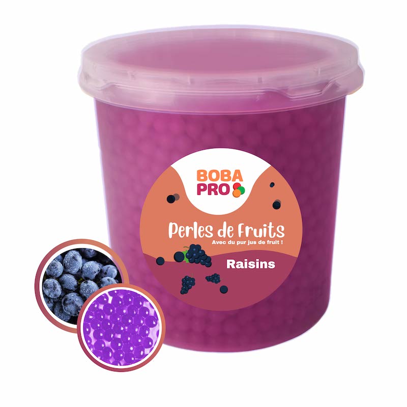 Perles de Raisin - Popping Boba Raisin - Perles de fruits